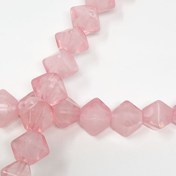 Geometric Short Acrylic Purse Strap in Pink - Picture 3 of 6